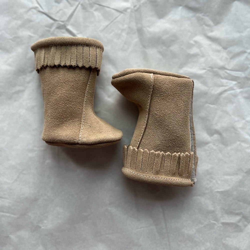 Soft Suede 18” doll moccasin boots for American Girl, Our Generation dolls